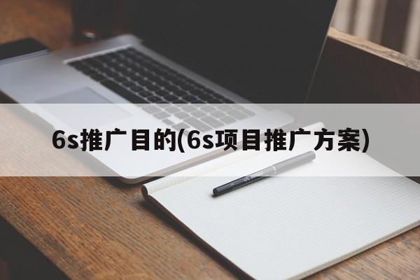 6s推广目的(6s项目推广方案)